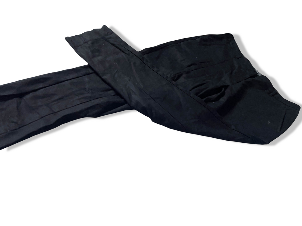 Vintage Men's Oasis black straight leg trouser in M|L27 W34| SKU 4027