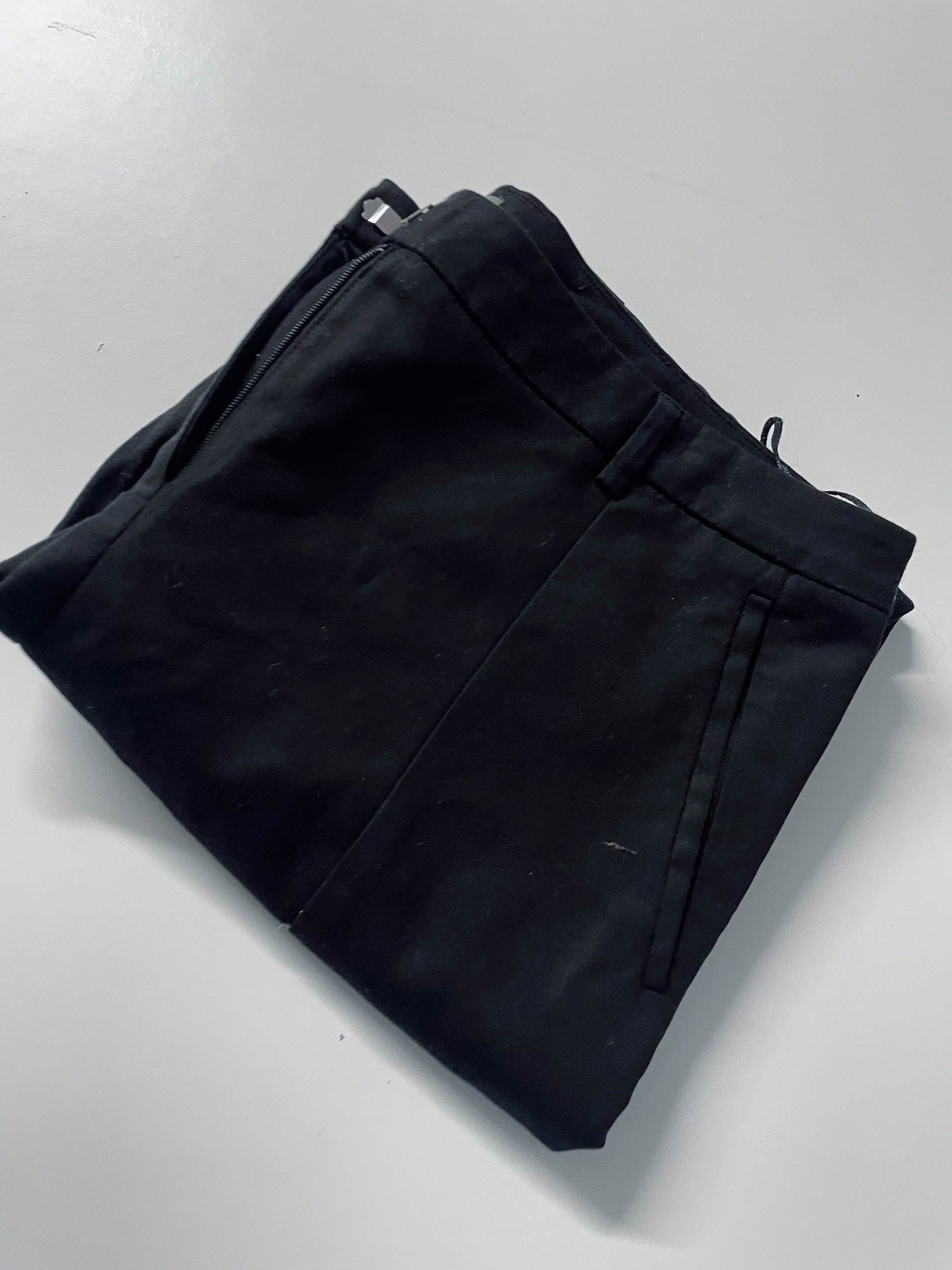 Vintage Men's Oasis black straight leg trouser in M|L27 W34| SKU 4027