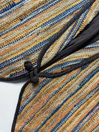 Vintage Women's multi stripped 90's tailored waist coast in S/M|L22 W17| SKU 4028