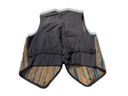 Vintage Women's multi stripped 90's tailored waist coast in S/M|L22 W17| SKU 4028