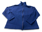 Vintage women's blue fleece full zip high neck jacket in S/M|L 22 W 19| SKU 4029