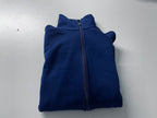 Vintage women's blue fleece full zip high neck jacket in S/M|L 22 W 19| SKU 4029
