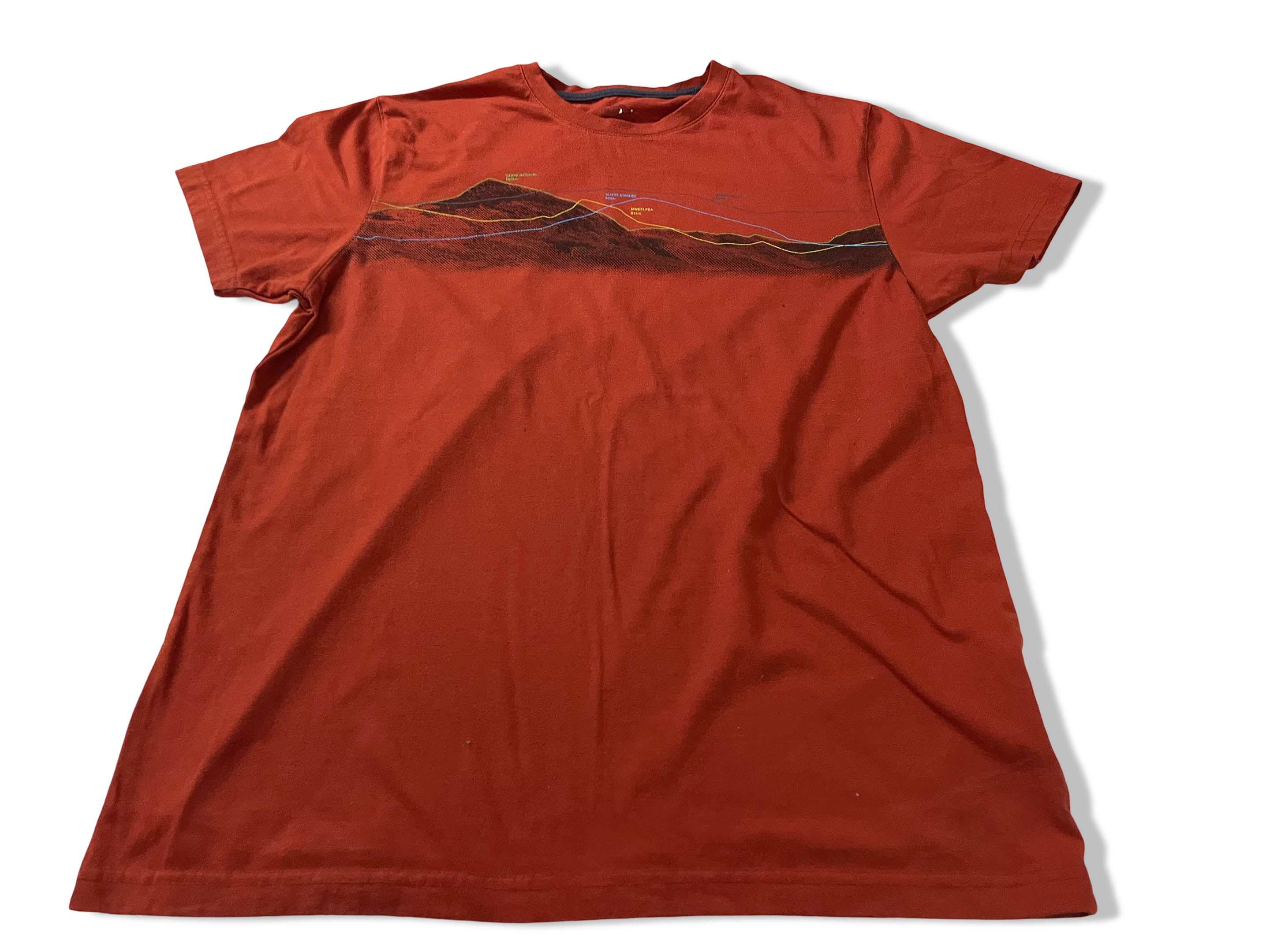 Vintage Men's trespass orange graphics medium tees |L 29 W 19|SKU 4I45