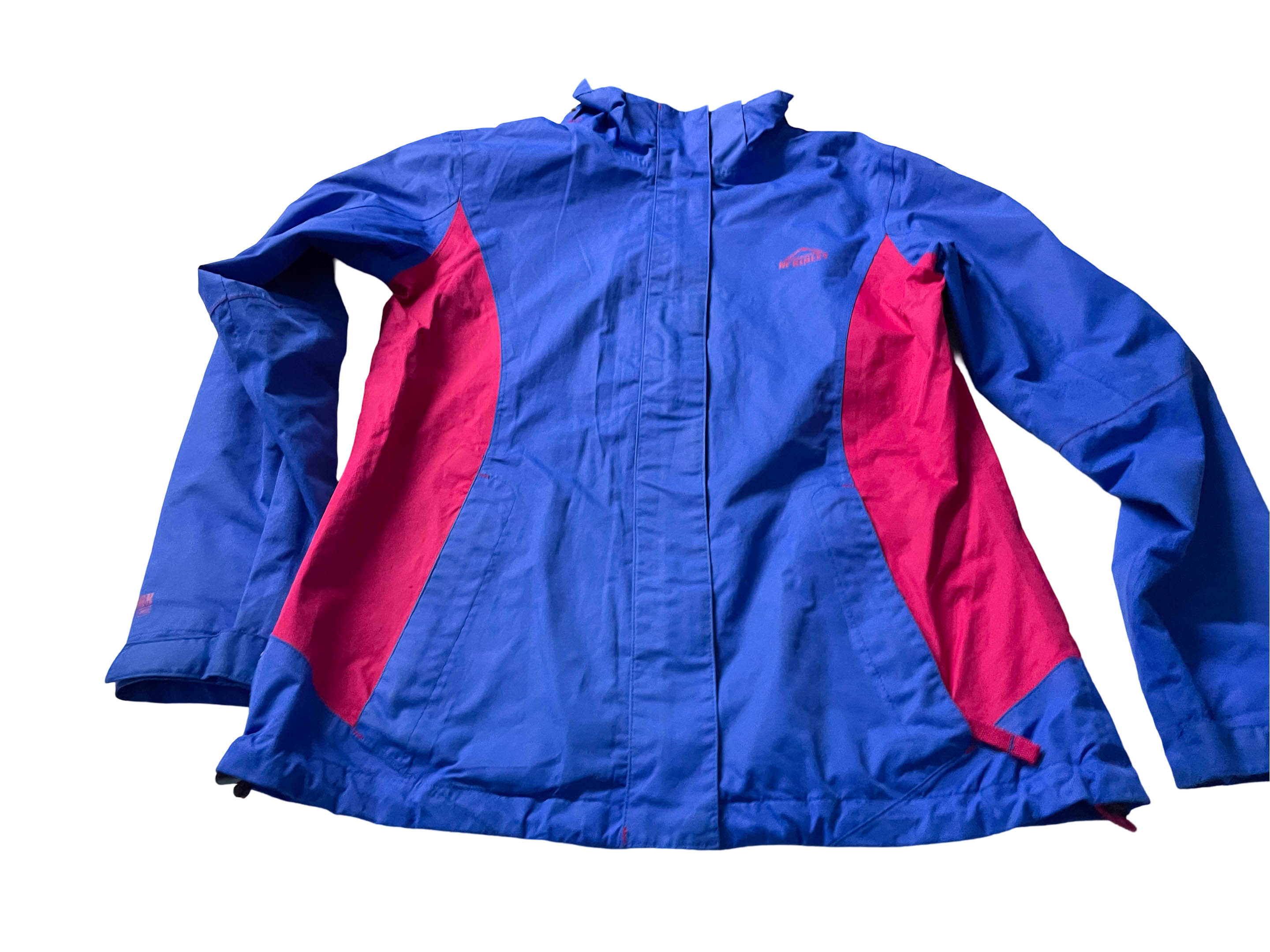 Vintage Women's Mckinley blue full zip wind breaker jacket in M/L Made in China|L29W18| SKU 4032