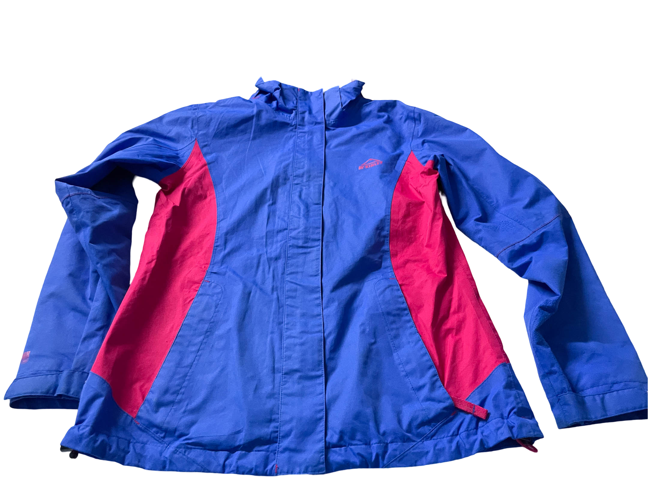 Vintage Women's Mckinley blue full zip wind breaker jacket in M/L Made in China|L29W18| SKU 4032