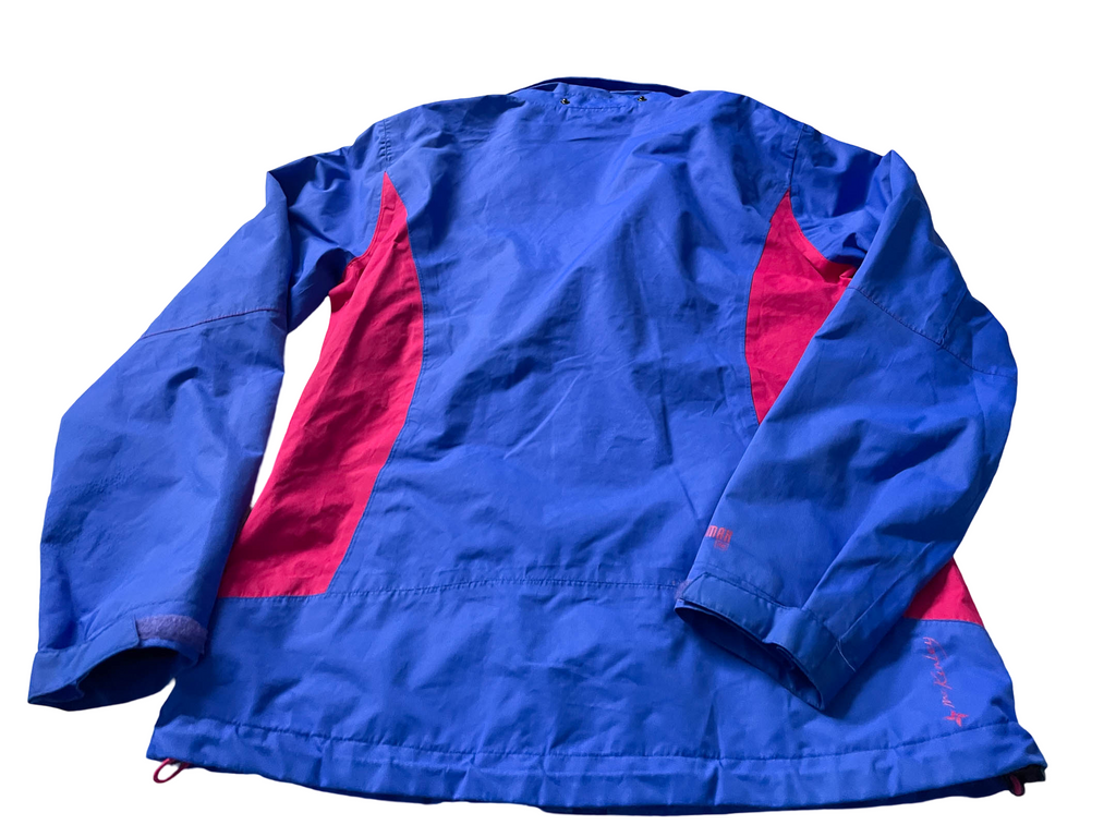 Vintage Women's Mckinley blue full zip wind breaker jacket in M/L Made in China|L29W18| SKU 4032