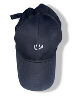 Vintage black smiley face baseball cap|SKU 4881