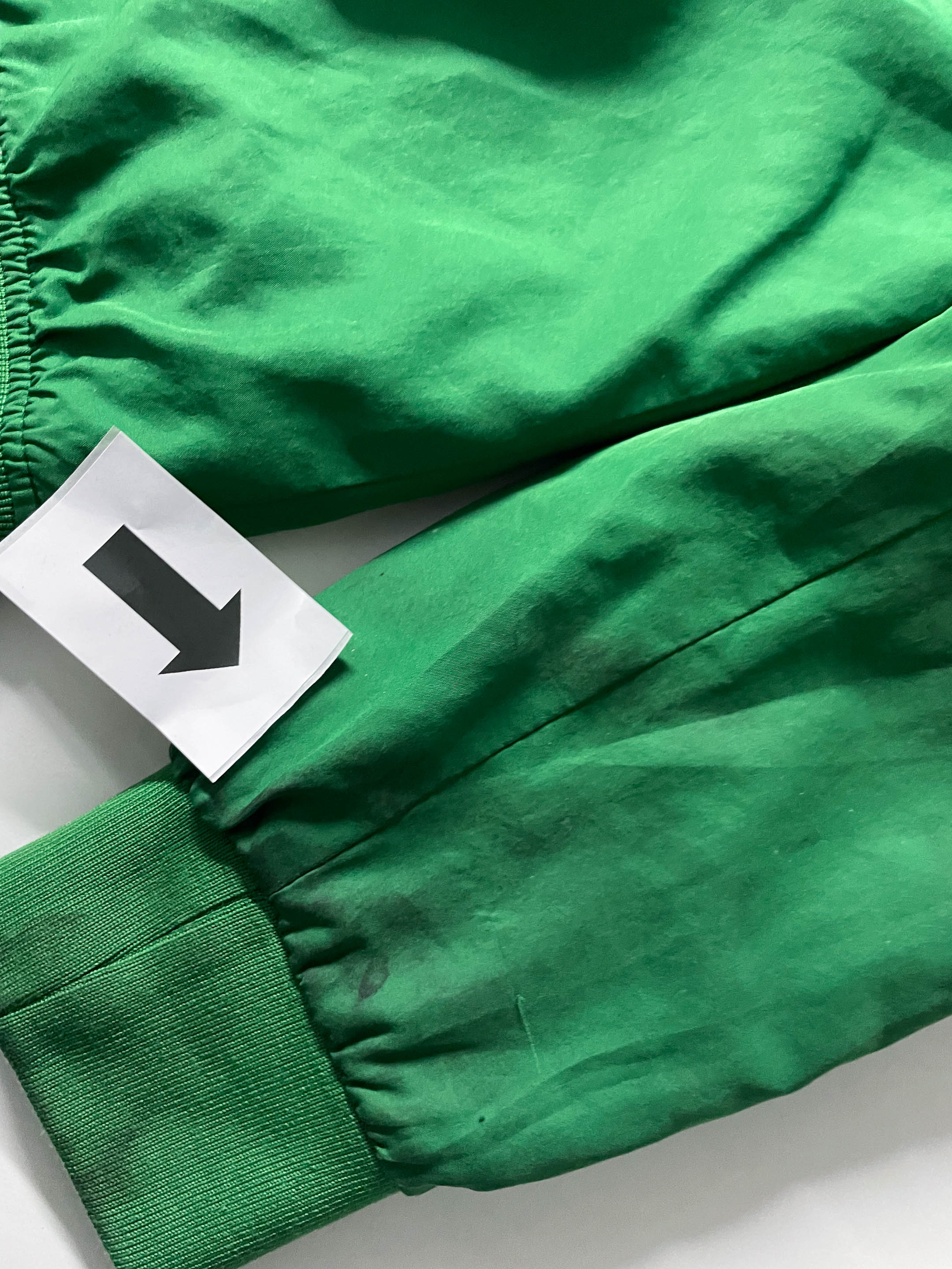 Women's Y2K Inso collection green full zip bomber jacket in XL|L25 W22|SKU 4040