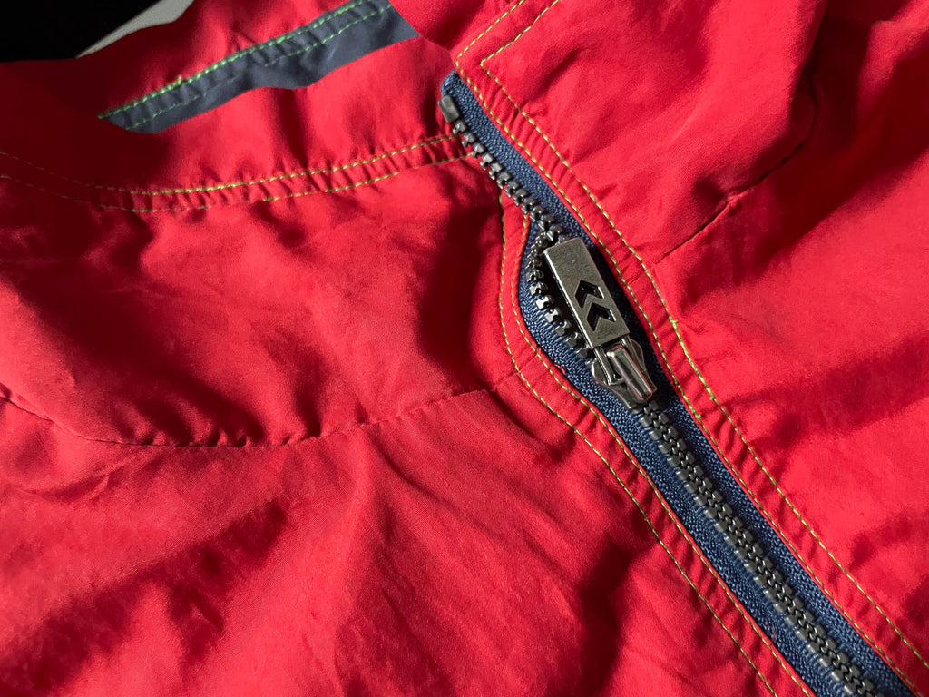 Vintage Hummel Alfs sport laden red wind breaker full zip in XL|L31 W29| SKU 4043