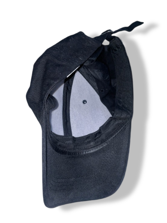 Vintage black smiley face baseball cap|SKU 4881