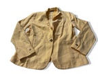 Vintage Women's Massimo Dutti cream blazers in EUR 44 US 12|L 28 W18|SKU 4045