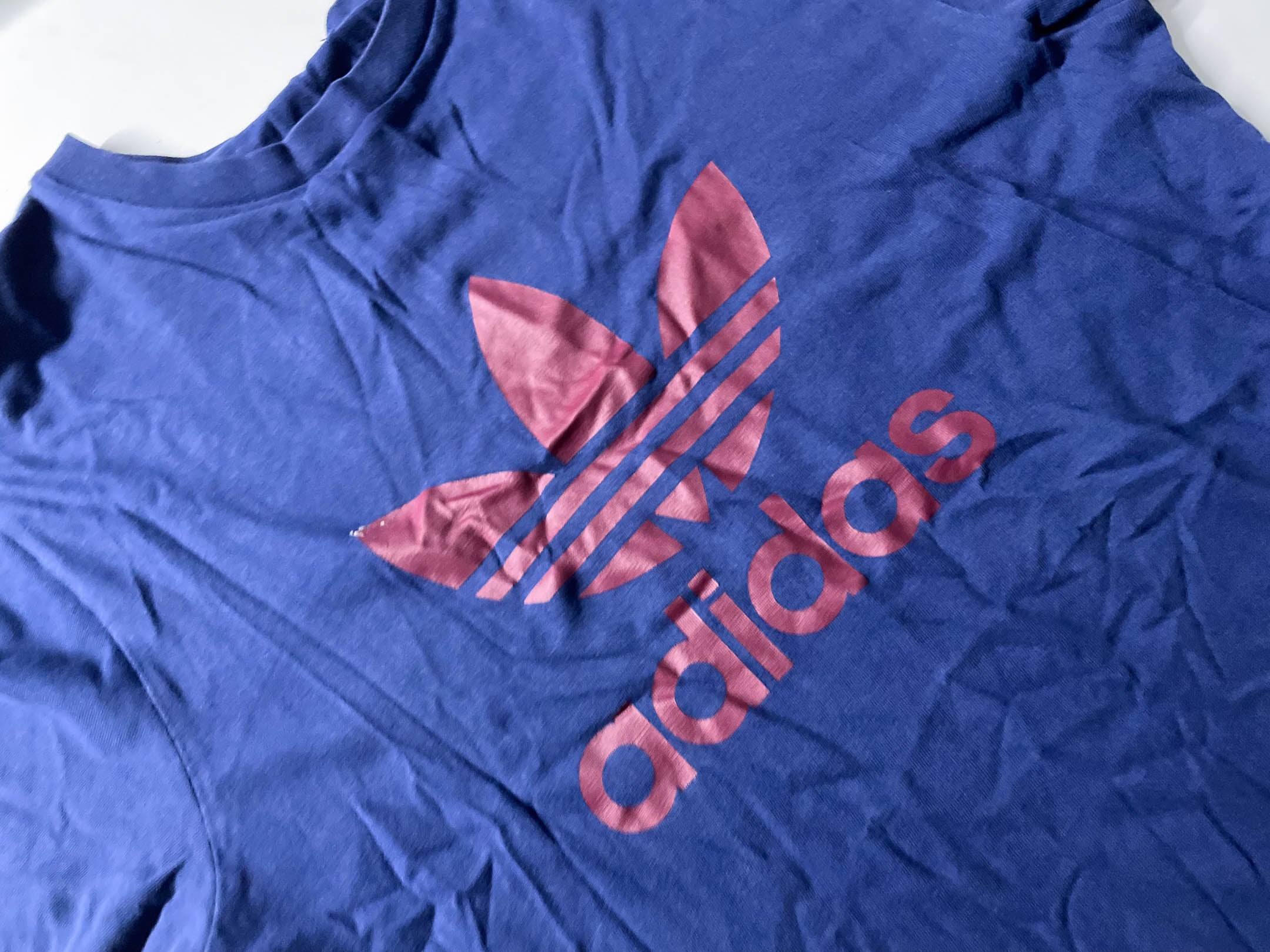 Vintage men's Adidas Original big graphics logo tees in S|L24 W18| SKU 4049