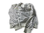 Vintage Women's Pull & Bear XDYE GIRLS White stripe hoodie full zip jacket in XL|L26 W19|SKU 4052
