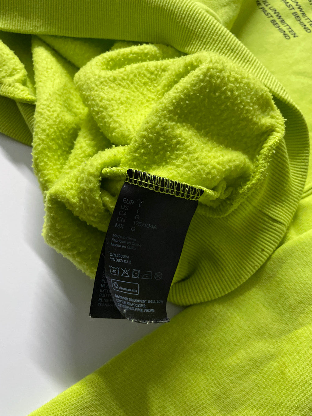 Women's Mint green crew neck sweatshirt in L|L22 W22| SKU 4053