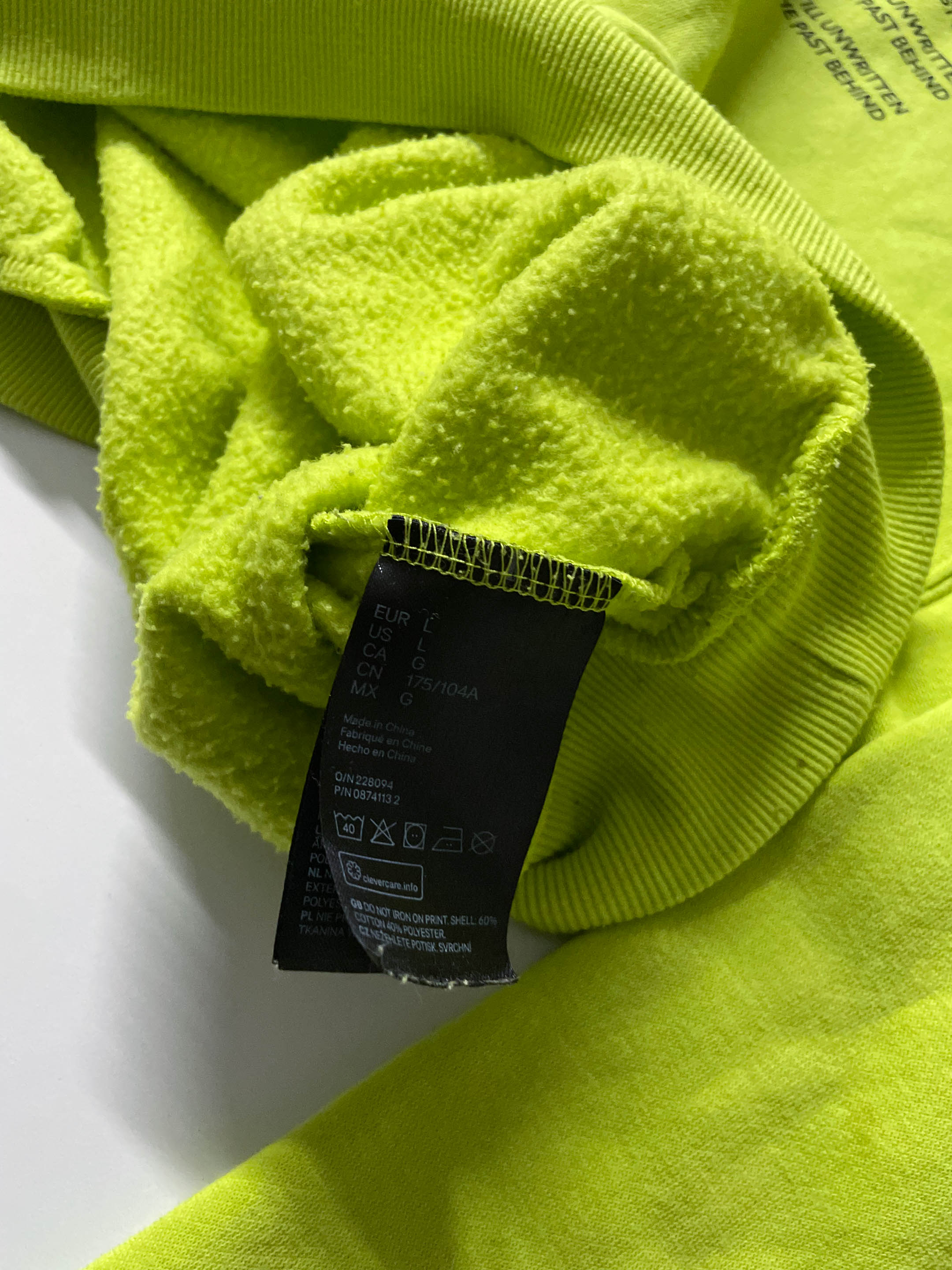 Women's Mint green crew neck sweatshirt in L|L22 W22| SKU 4053