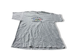 Vintage Men's Grey Fruit of the loom Olympia Greece logo Graphics tees in XL|L28W23|SKU 4054