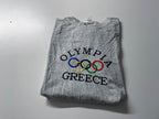 Vintage Men's Grey Fruit of the loom Olympia Greece logo Graphics tees in XL|L28W23|SKU 4054