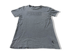 Vintage Men's Puma forever faster print grey tees in S|L28 W20|SKU 4148