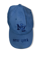 Vintage New York city adjustable cotton blue baseball cap| SKU 4989