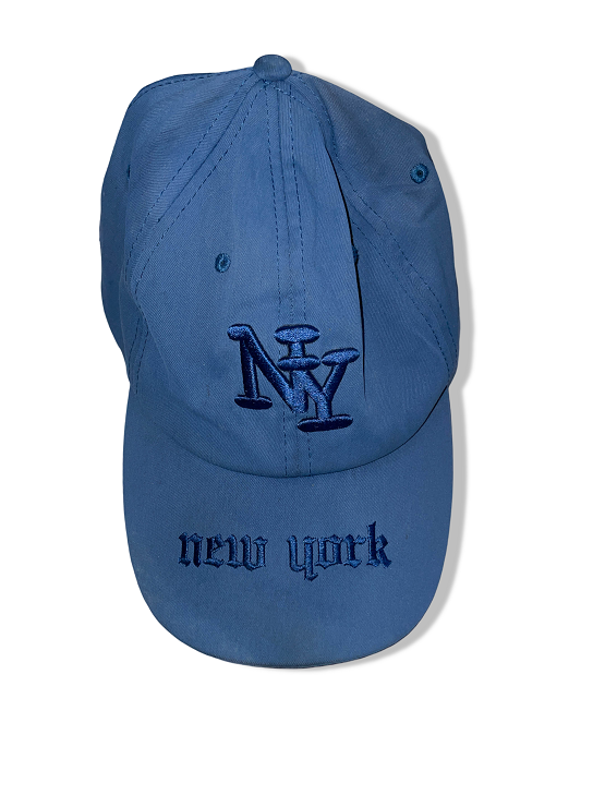 Vintage New York city adjustable cotton blue baseball cap| SKU 4989