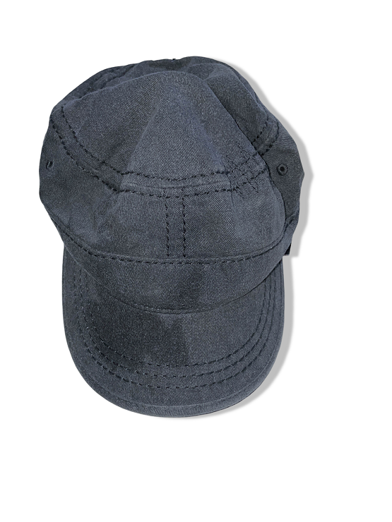 Vintage grey men's army military cap| SKU 4990