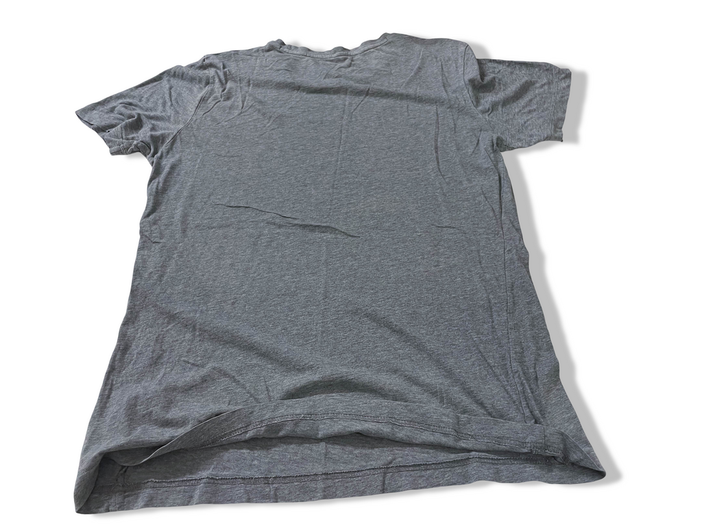 Vintage Men's Puma forever faster print grey tees in S|L28 W20|SKU 4148