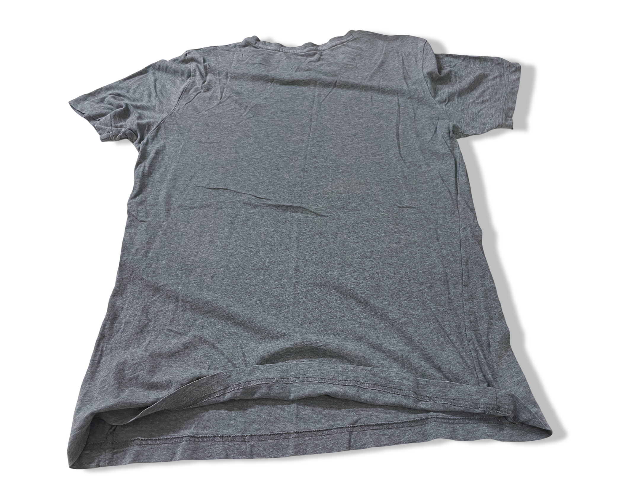 Vintage Men's Puma forever faster print grey tees in S|L28 W20|SKU 4148