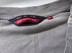 Vintage men's Duck & Cover 1/4 button v-neck grey short sleeve tees in M|L27 W21|SKU 4149