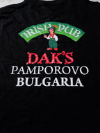 Vintage Men's Payper Irish pubs graphics black tees in M|L 29 W20| SKU 4150