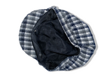 Vintage Manhanttan hat company multi check tweed newsboy cap| SKU 4997