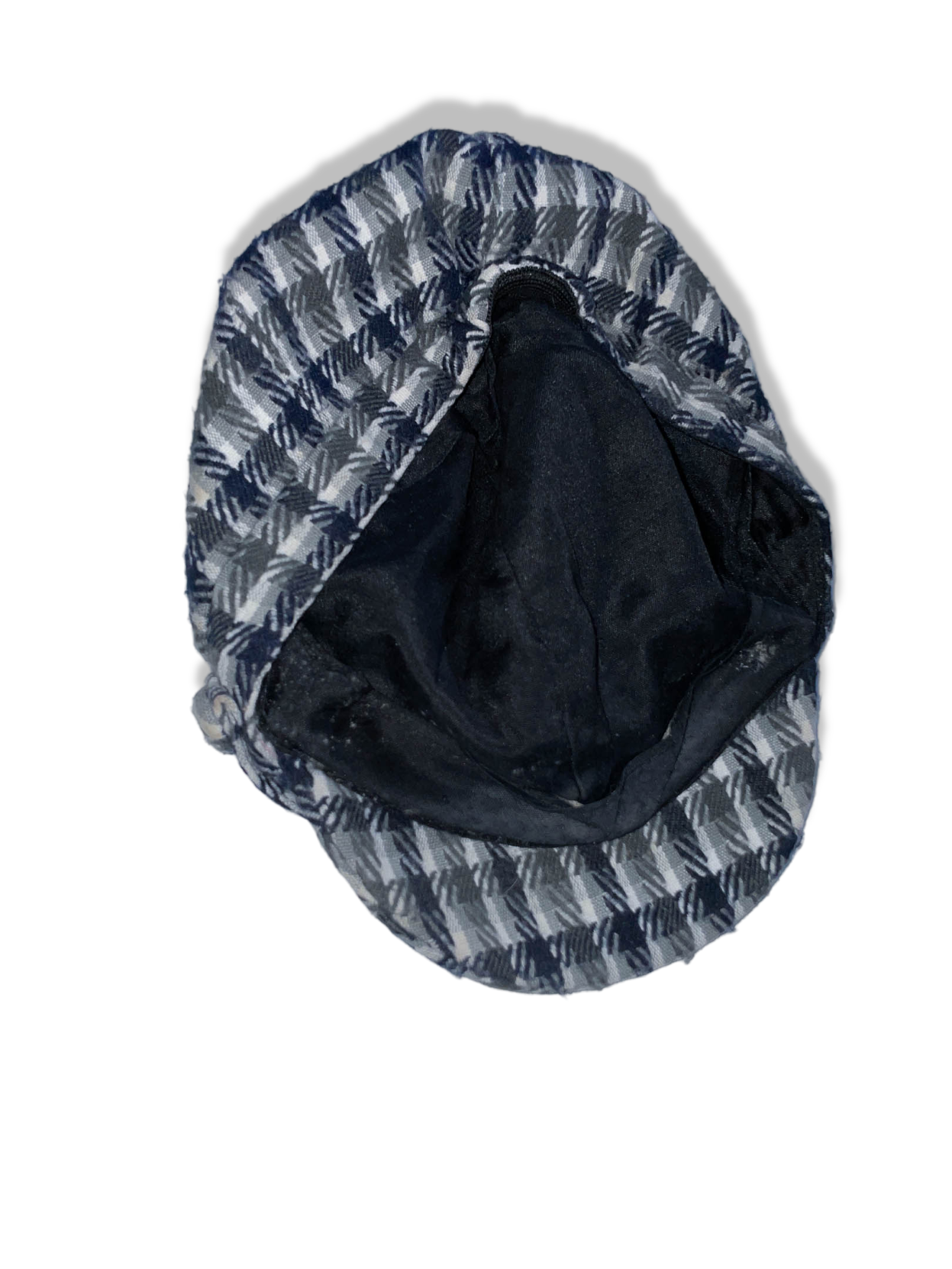 Vintage Manhanttan hat company multi check tweed newsboy cap| SKU 4997