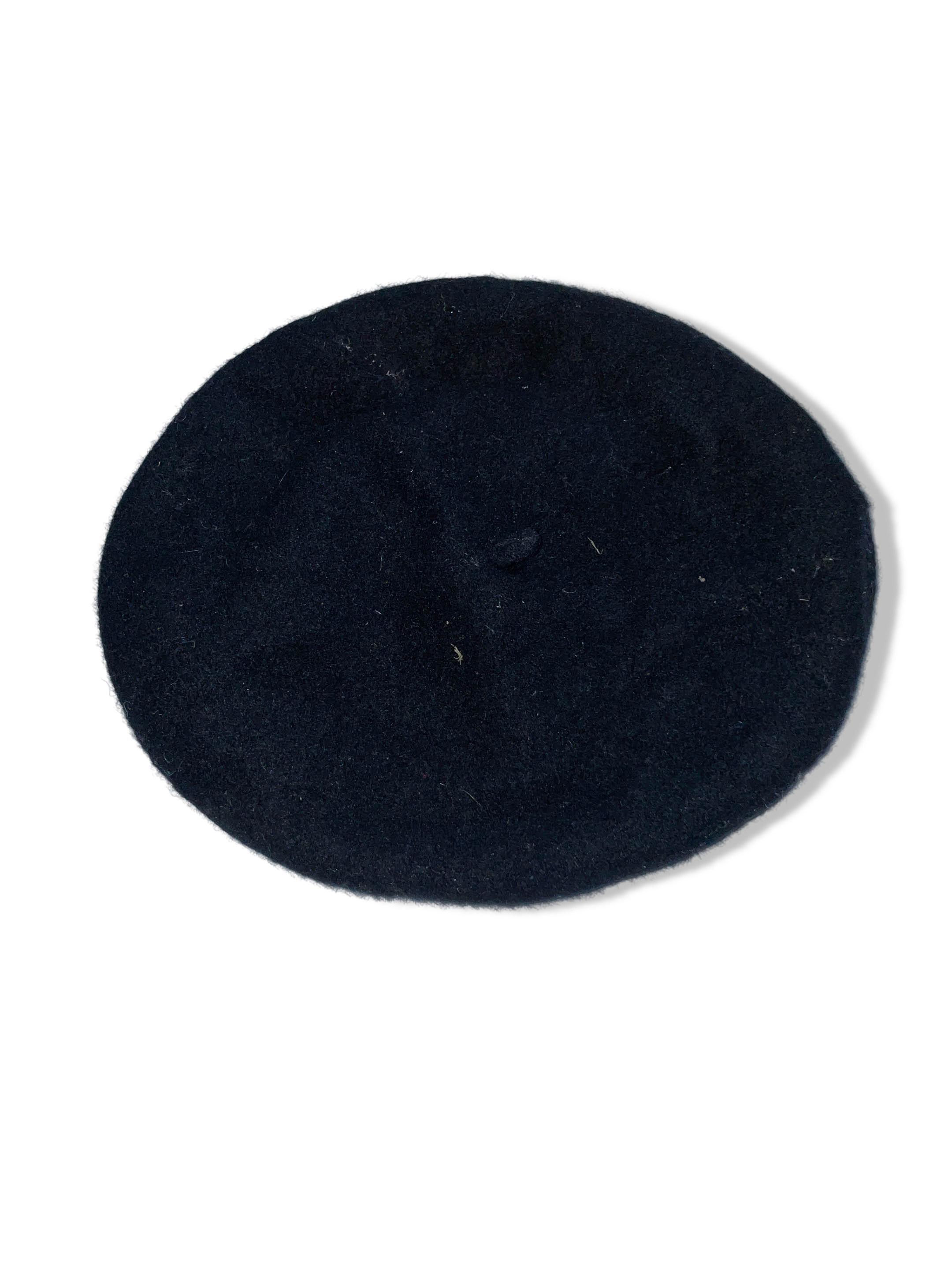 Vintage H&M black wool beret cap| SKU 4999