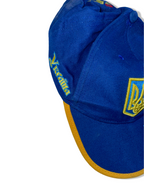 Vintage Ukraine national team soccer blue baseball cap| SKU 4500
