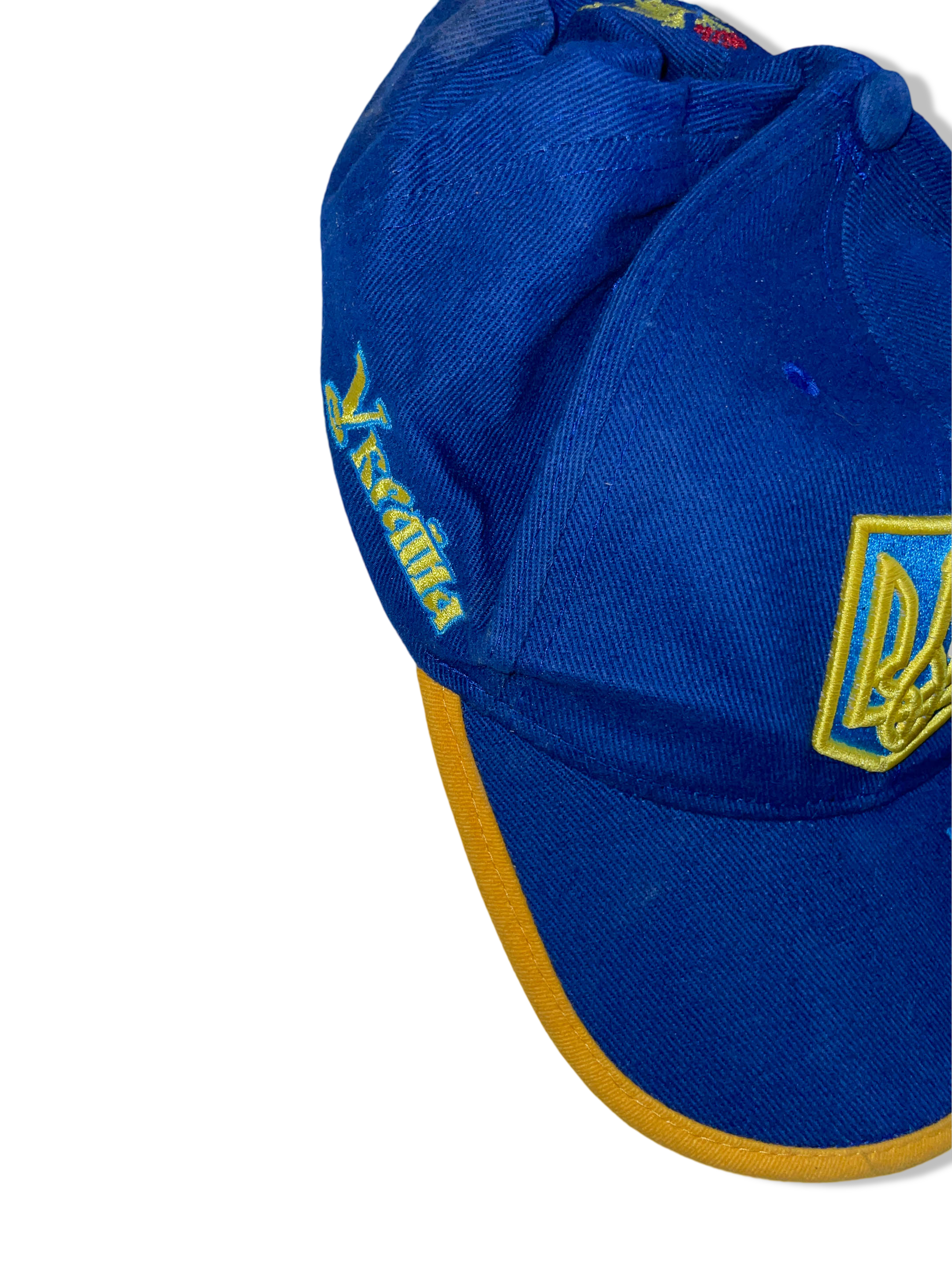 Vintage Ukraine national team soccer blue baseball cap| SKU 4500