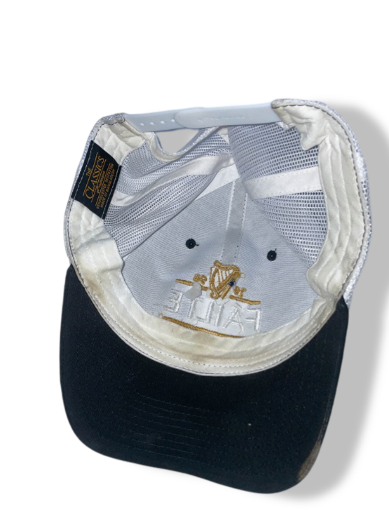 Vintage Failte NYC Crest Classic Yupoong black & white trucker cap| SKU 4887