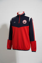 Navy and red masita quarter zip sweatshirt in small L 26 W19 sku 6893