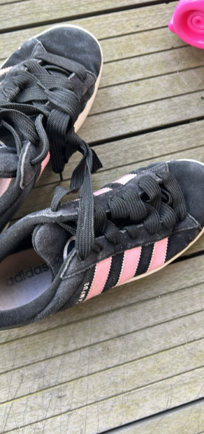 Vintage Adidas Campus 00s – Black/True Pink/White (Used, UK 8 / EU 42) SKU 6735