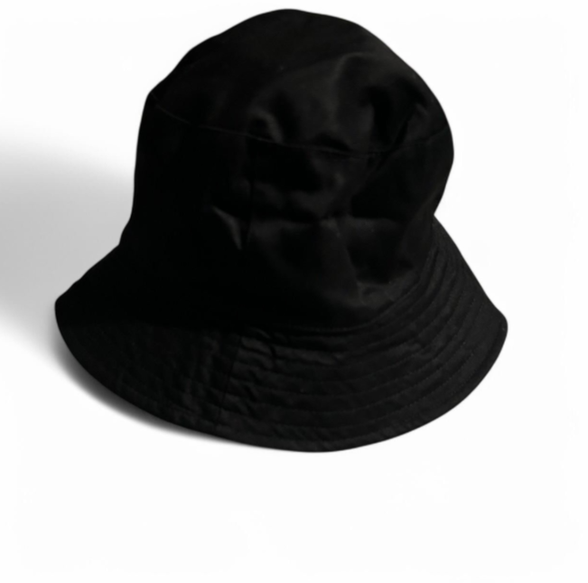 Vintage Black bucket hat with adjustable strap #summeraccessories sku 6792