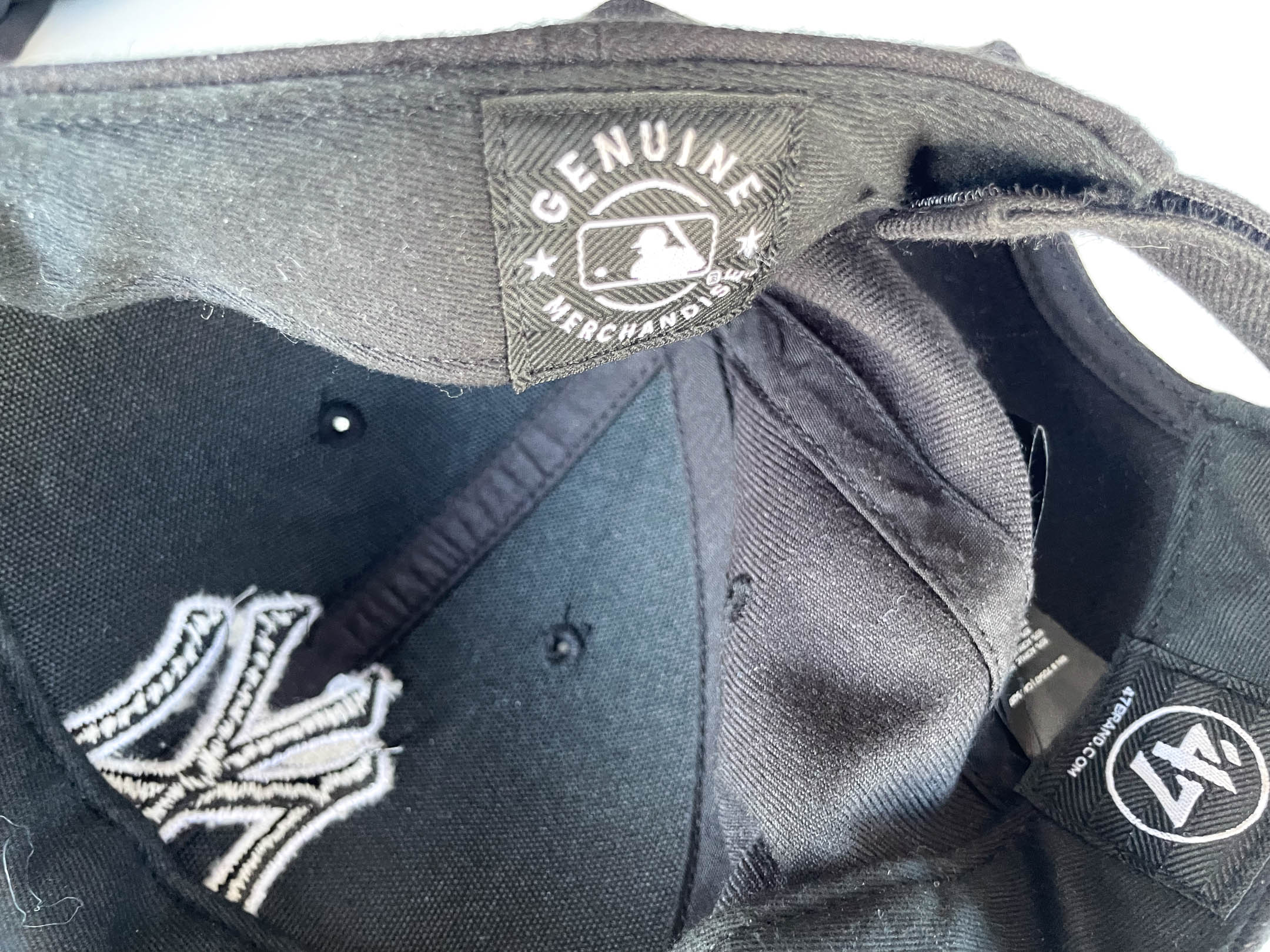 Vintage black New York yankees genuine merchandise baseball cap| SKU 4352