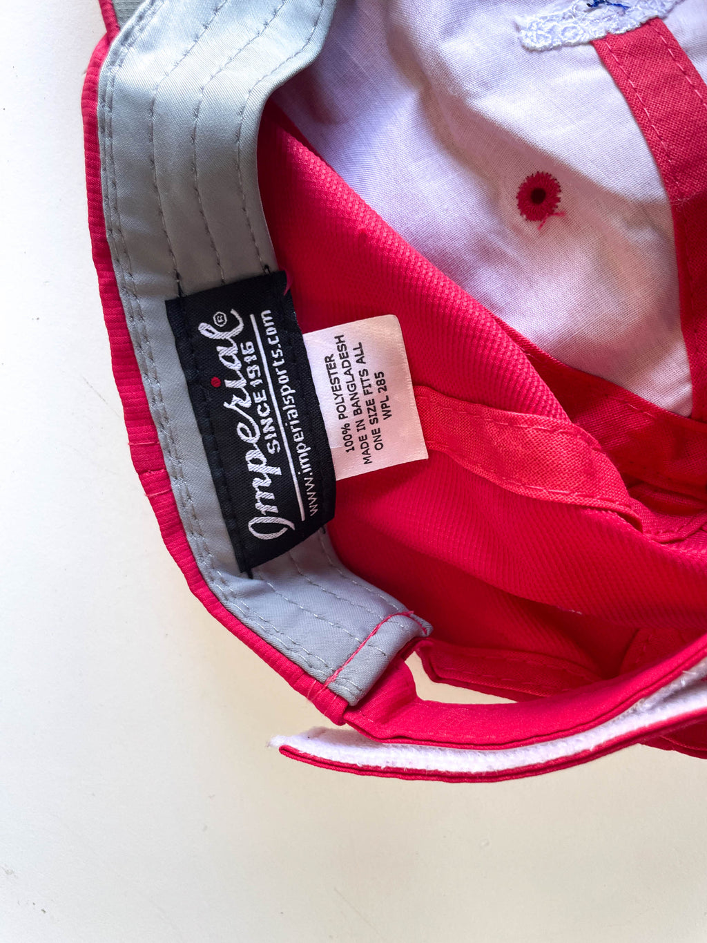 Vintage Imperial sport Rosslare Golf link crest 90's baseball red cap| SKU 4361