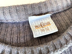 Vintage Paco Calvari brown abstract knitted long sleeve sweater|L27 W24|SKU 4370