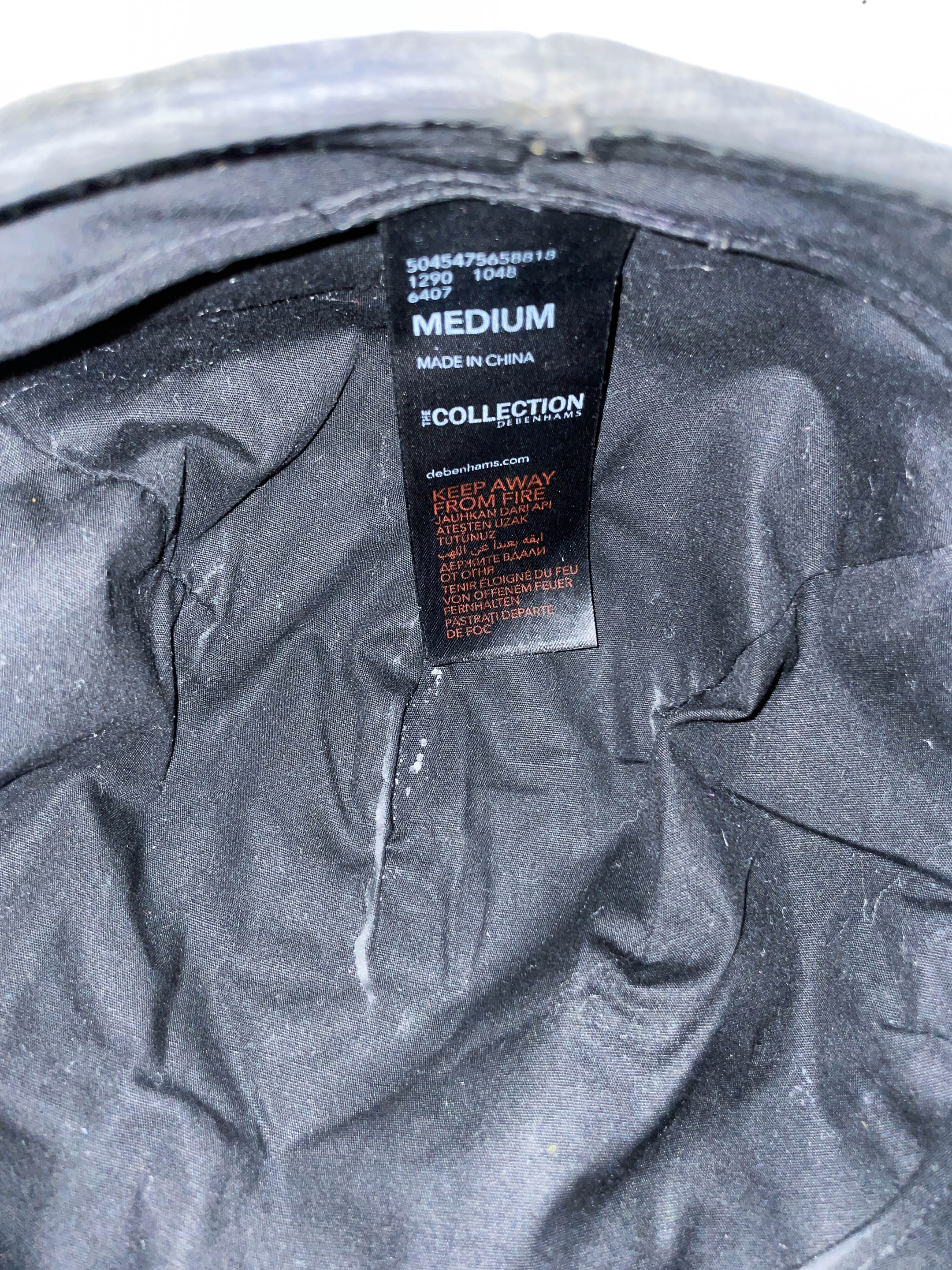 Vintage men's grey Debenhams flat cap| SKU 4988