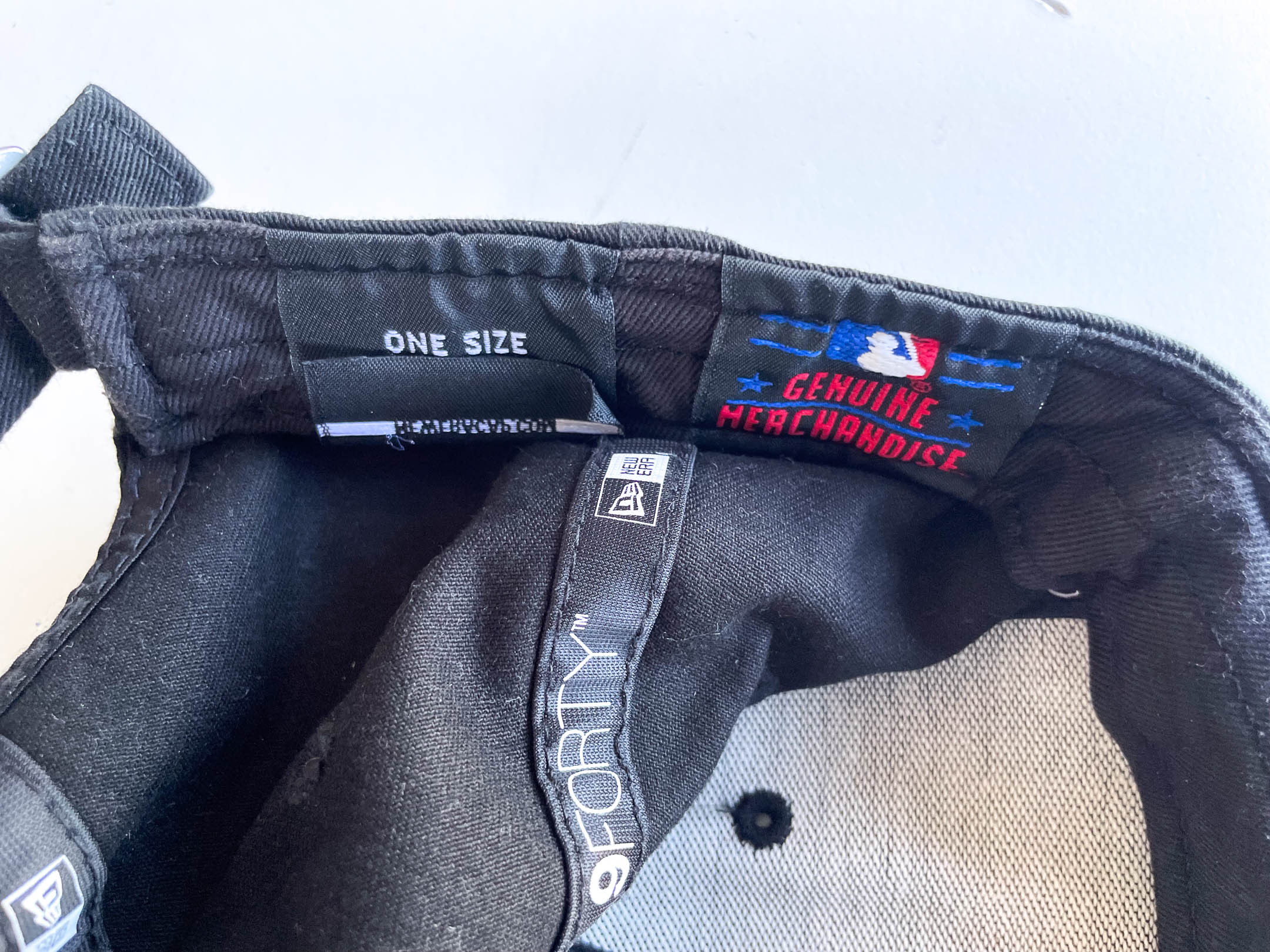 Vintage black New Era 9forty New York baseball cap|SKU 4351