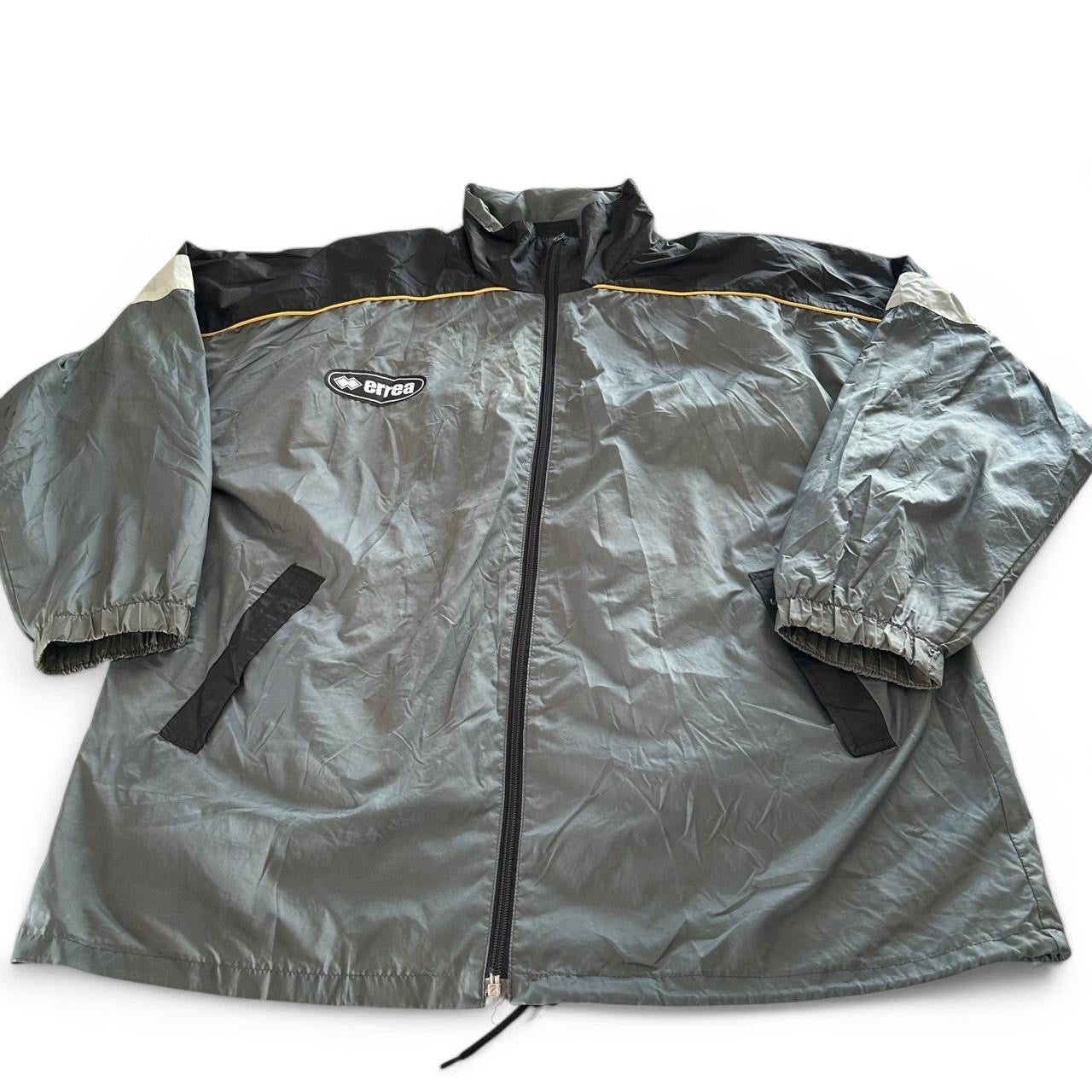 Grey and yellow Errea windbreaker sport jacket in size L sku 6756 