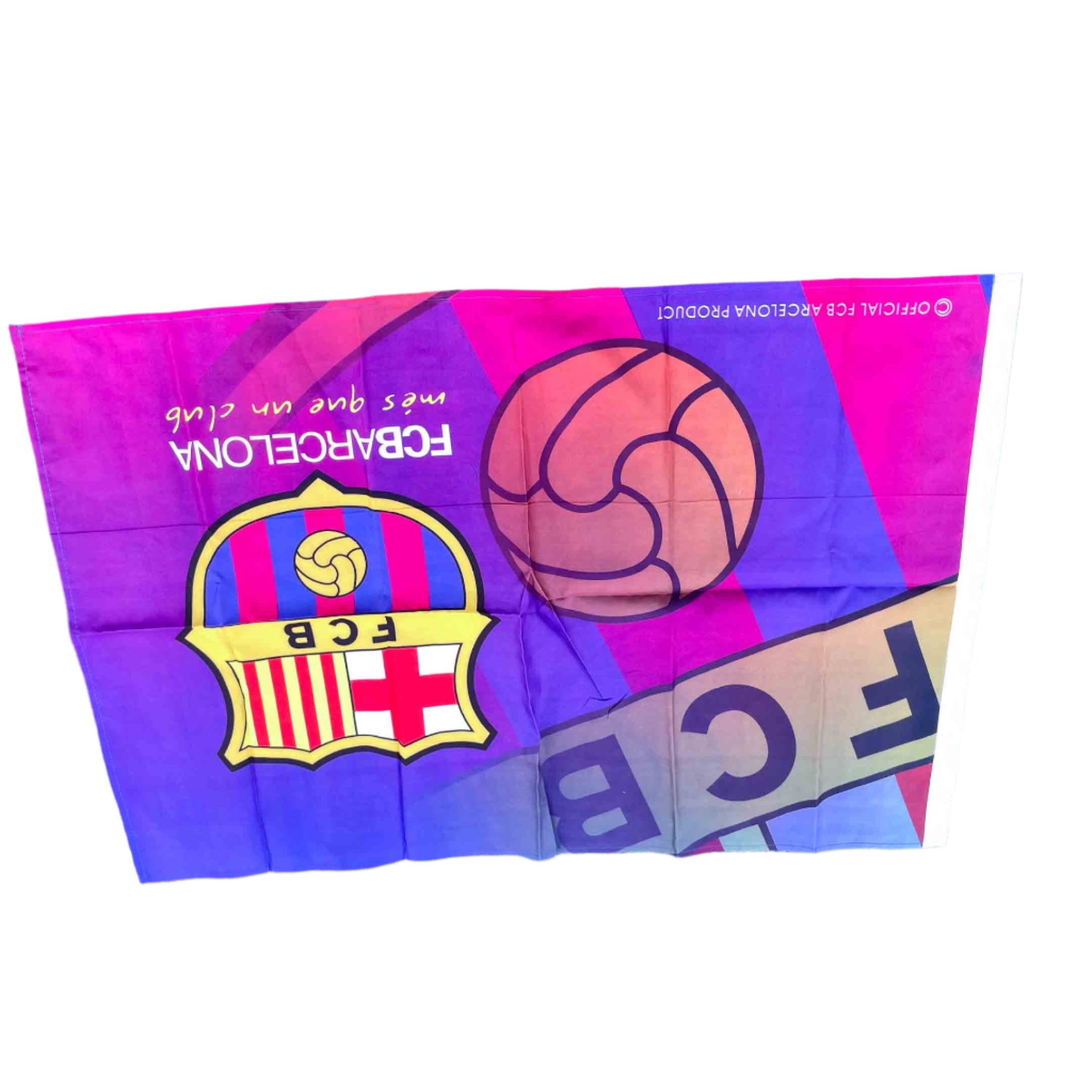 Vintage FC Barcelona multicoloured football fans scarf|SKU 6455