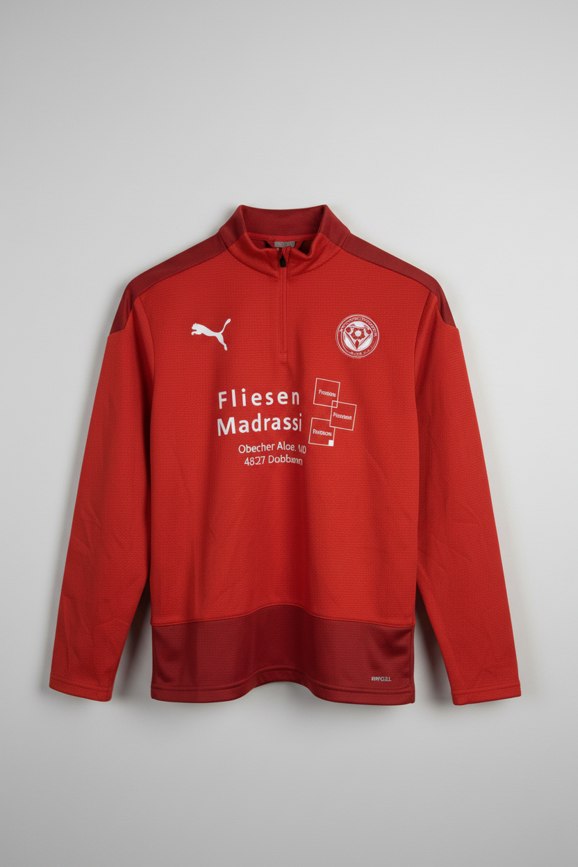 Vintage Women's Fortuna Düsseldorf Puma Track Jacket - Red Size S
