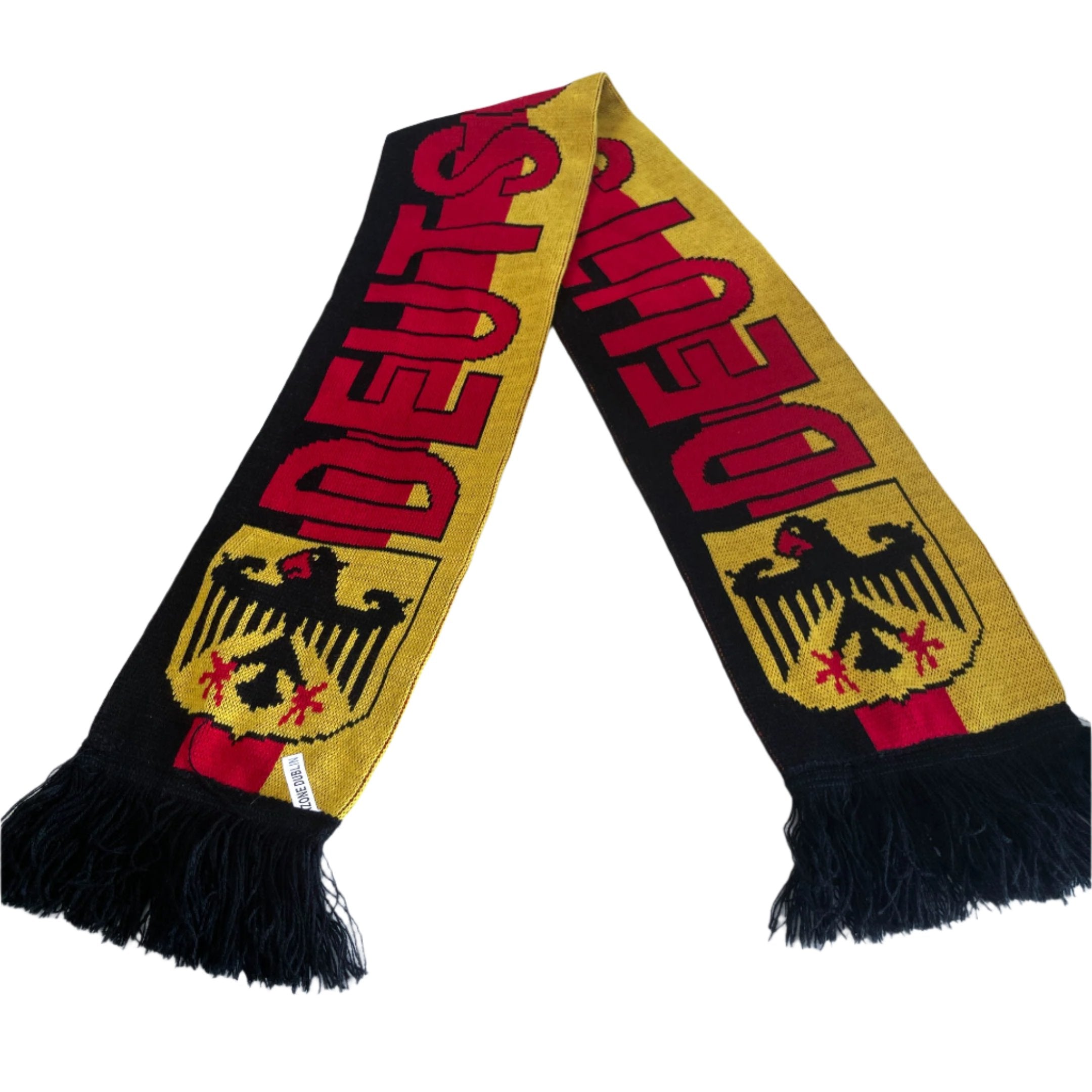 Vintage Germany football fan embroidery scarf in multi colour|L52 W7|SKU 6439