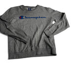Vintage Grey Champion Spellout Sweatshirt In Xsmall SKU 6840