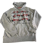Vintage Grey unisex Mickey mouse graphics Disney hoodie in M|L25 W17|SKU 5550
