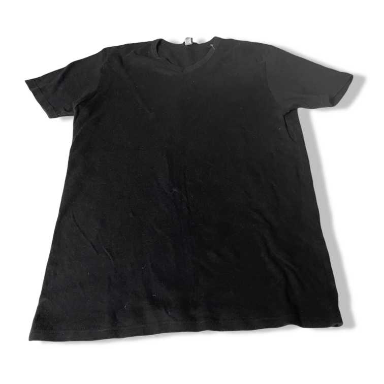 Vintage Kappa black Mens Short Sleeve Crew Neck Sport Tee in L|L28 W19|SKU 5460|SKU 5460